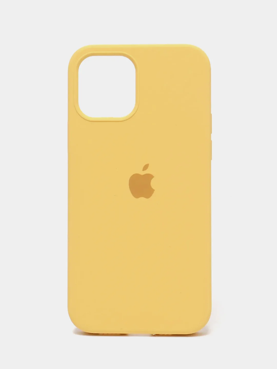 Желтый чехол силиконовый Silicone Case для iPhone 12, 12 Pro, 12 Pro Max, 12 Mini