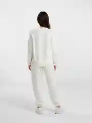 Молочный костюм спортивный женский, комплект свитшот и брюки