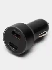 Черный автомобильное зарядное устройство, быстрая зарядка QC 3.0, 2 USB