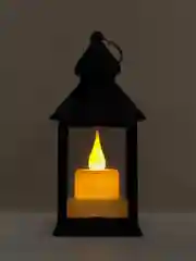 Черный светильник-ночник в виде фонаря с LED свечой, 14*6*6см,декор для дома