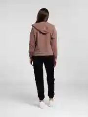 Коричневый спортивный костюм, женский, с капюшоном