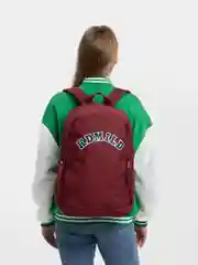 Багровый рюкзак школьный, унисекс