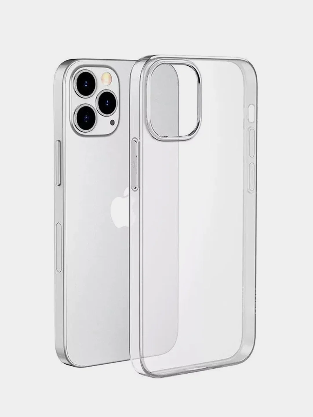 Прозрачный чехол силиконовый Silicone Case для iPhone 12, 12 Pro, 12 Pro Max, 12 Mini