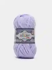 Лавандовый пряжа плюшевая Alize Velluto (Ализе Веллуто), 100 г, 68 м