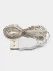 Белый гирлянда светодиодная USB, гибкая нить Роса