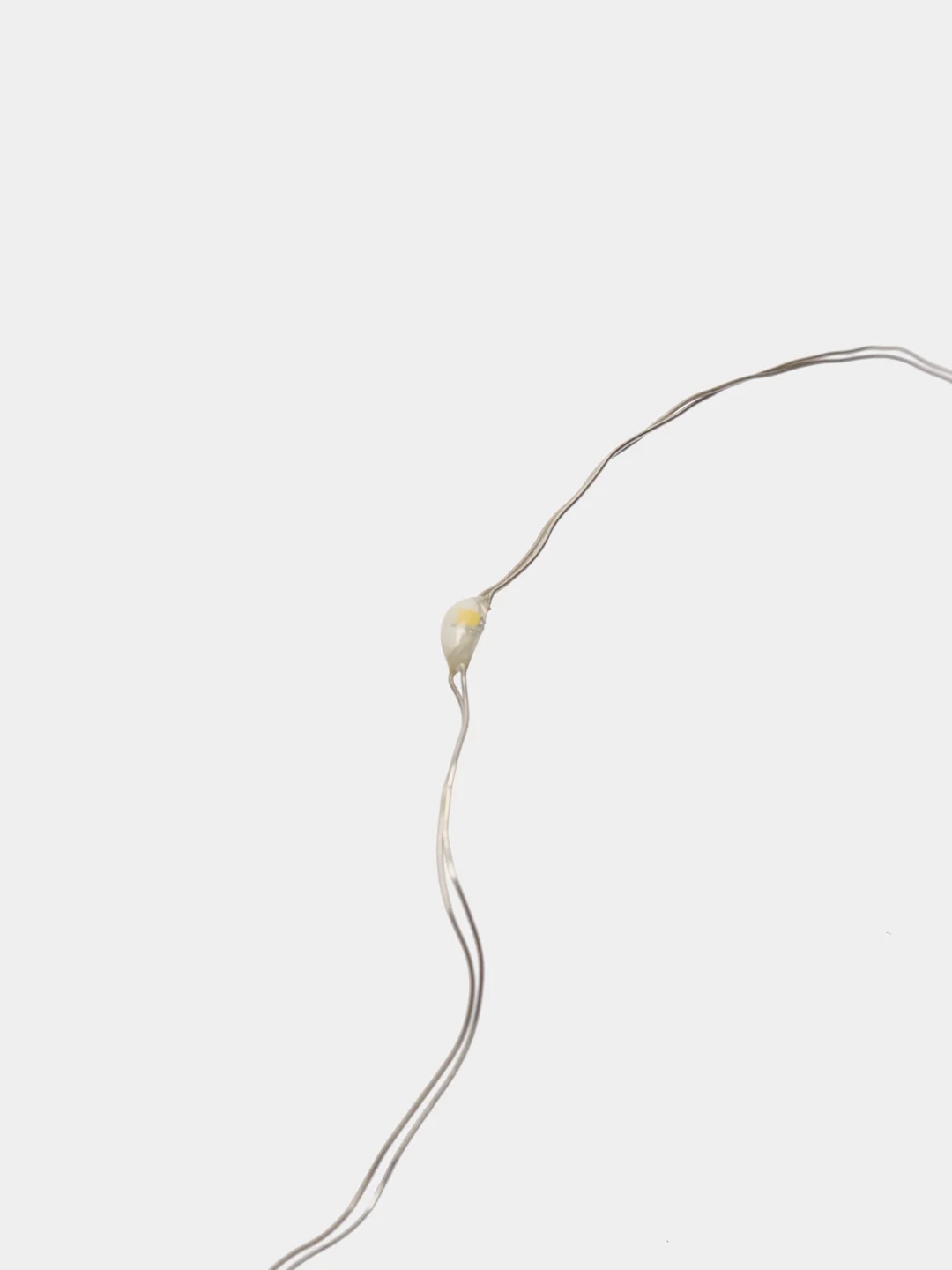 Белый гирлянда светодиодная USB, гибкая нить Роса