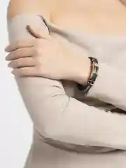 Розовый браслет женский, силиконовый