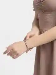 Серебряный браслет женский из титановой стали