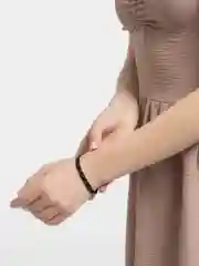 Черный браслет женский из титановой стали