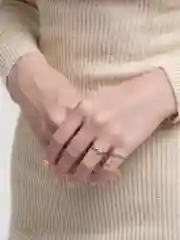 Серебряный двойное кольцо с цепочкой Xuping