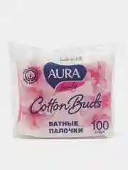 Ватные палочки Aura, 100 штук