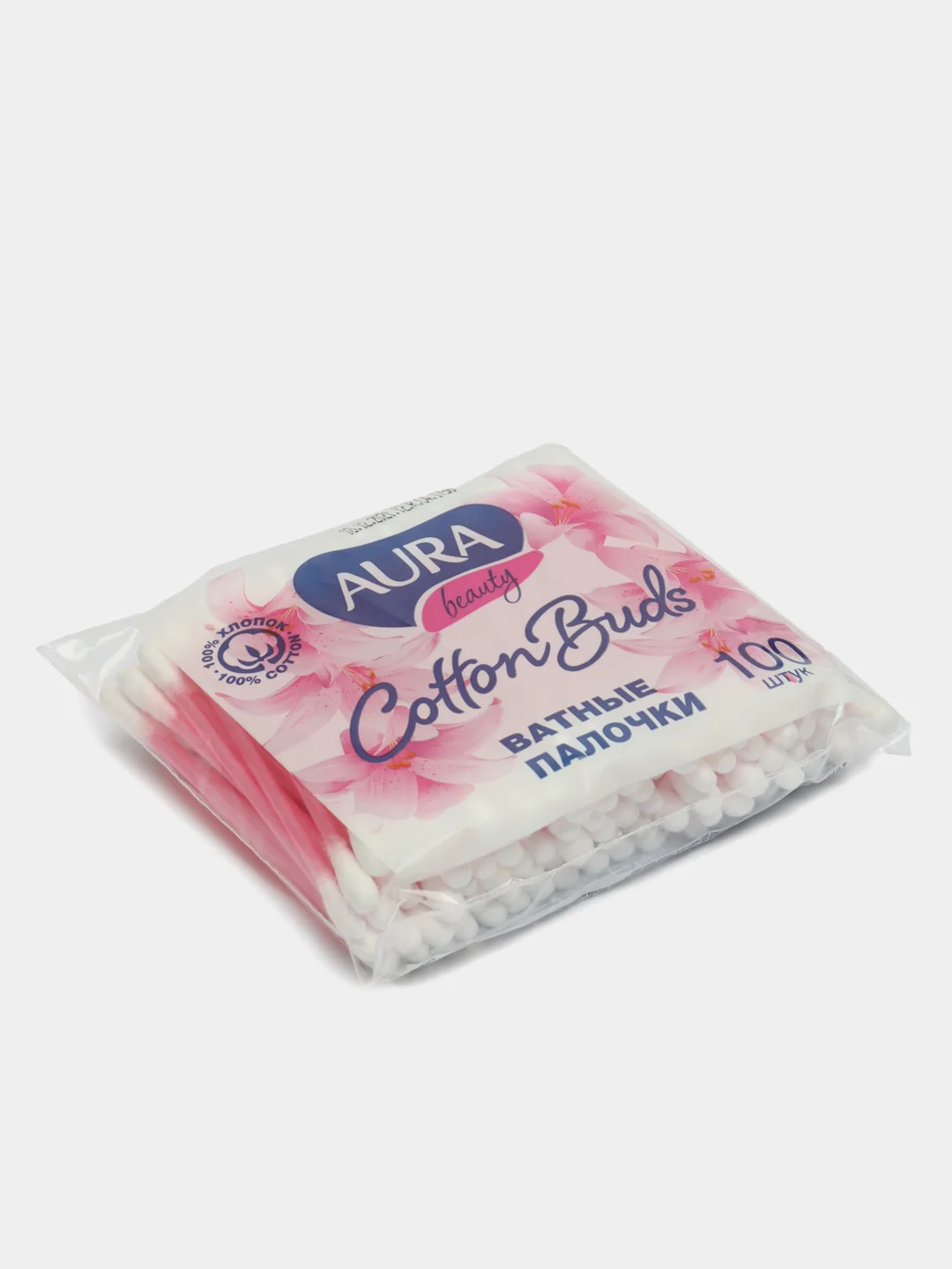 Ватные палочки Aura, 100 штук