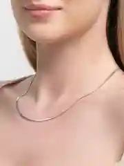 Прозрачный колье-цепи из стали