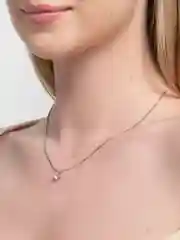 Серый металлик колье-цепи из стали