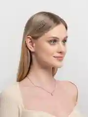 Серый металлик колье-цепи из стали
