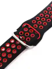 Голубой спортивный перфорированный силиконовый ремешок для часов Apple Watch  38 40 42 44 мм