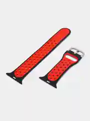 Голубой спортивный перфорированный силиконовый ремешок для часов Apple Watch  38 40 42 44 мм