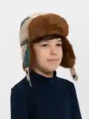 Зеленый ушанка для мальчиков