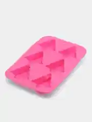 Розовый силиконовая форма для выпечки "Елка", 6 ячеек