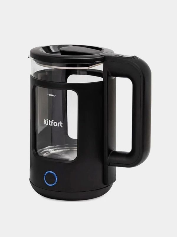 Чайник электрический KITFORT КТ-6171, 2200Вт, 1,5л, стекло