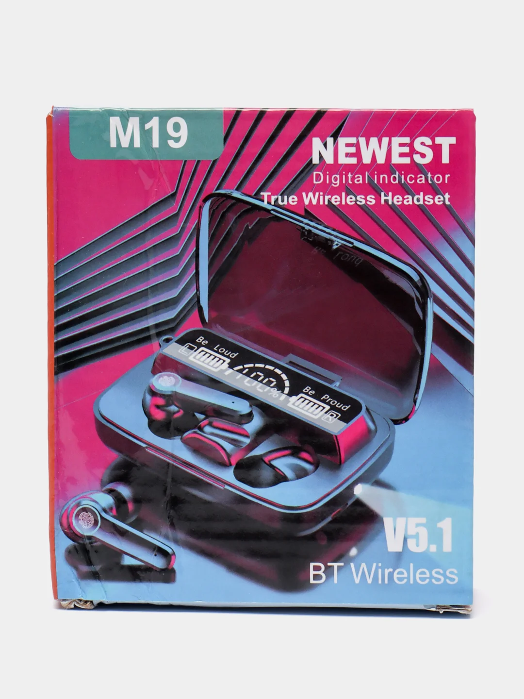 Беспроводные наушники TWS M19 Bluetooth, с power bank