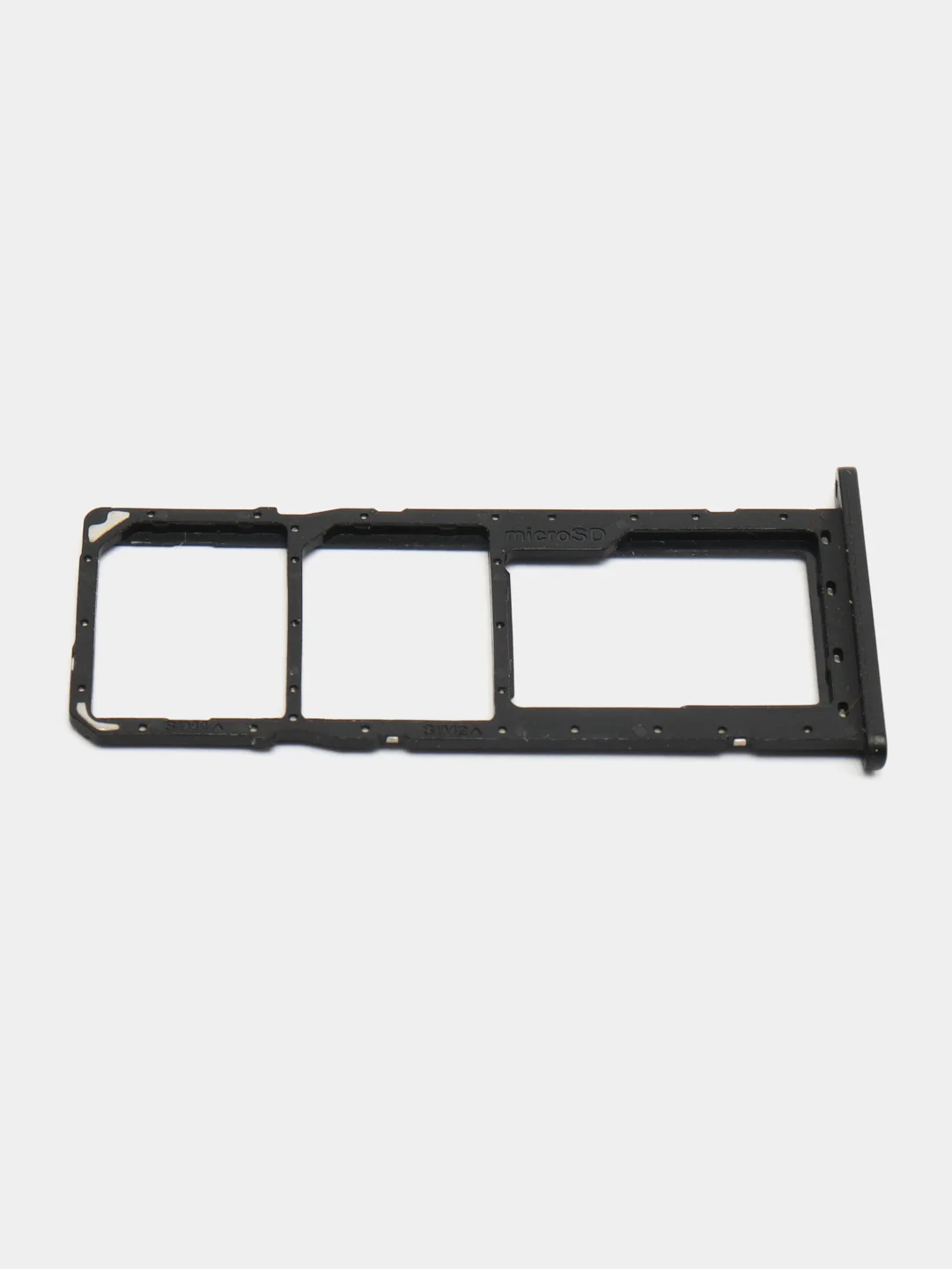 Серебряный держатель SIM для Samsung A01, A10, A12, A13, A20, A40, S8, S9 Plus, J330, A51, A21s, A50
