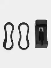 Черный металлический ремешок для Xiaomi Mi Band 7 стальной фитнес браслет