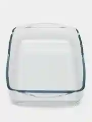 Форма Borcam стеклянная 2л, жаропрочная, прямоугольная, пластиковая крышка, СВЧ, духовка