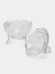 Сахарница с крышкой, на ножках, 9*13 см