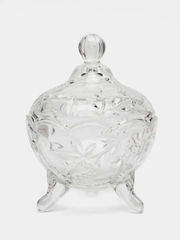 Сахарница с крышкой, на ножках, 9*13 см