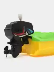 Зеленый заводная лодка для игры в ванной, детская игрушка