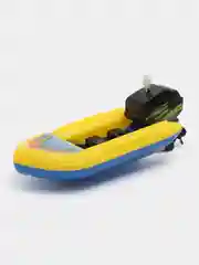 Желтый заводная лодка для игры в ванной, детская игрушка