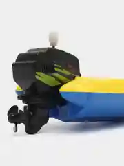 Желтый заводная лодка для игры в ванной, детская игрушка
