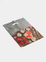 Золотой пакет подарочный