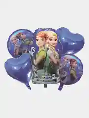 Алый набор воздушных шаров "Герои мультфильмов", фольгированные, 5 штук