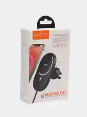 Держатель для смартфона в авто Hoco CA90, с беспроводной зарядкой, поддержка Magsafe,15 Вт