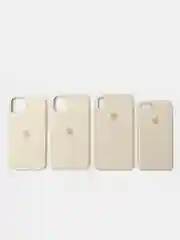 Кремовый чехол Silicone Case для iPhone (айфон) 7, 8, XS, XR, 11, 12, 13, XS Max, Pro, Max, Plus, силиконовый