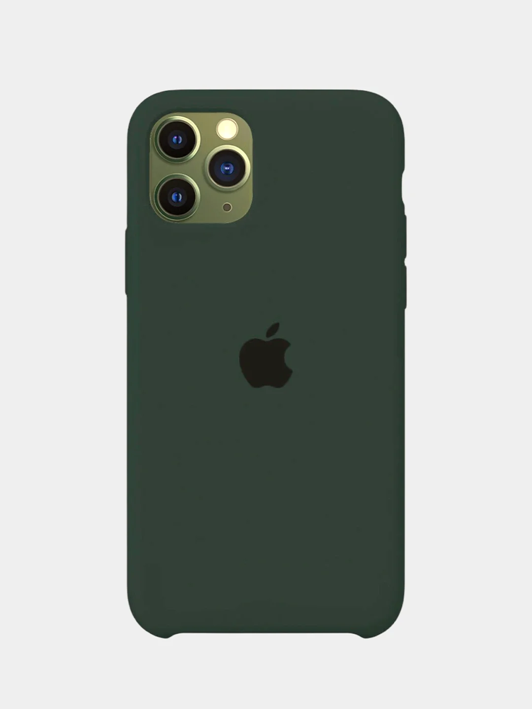 Зеленый чехол силиконовый iPhone 6/6S, 7/8/SE 2020, Plus, X/XS, XR, 11, 12, Pro, Max