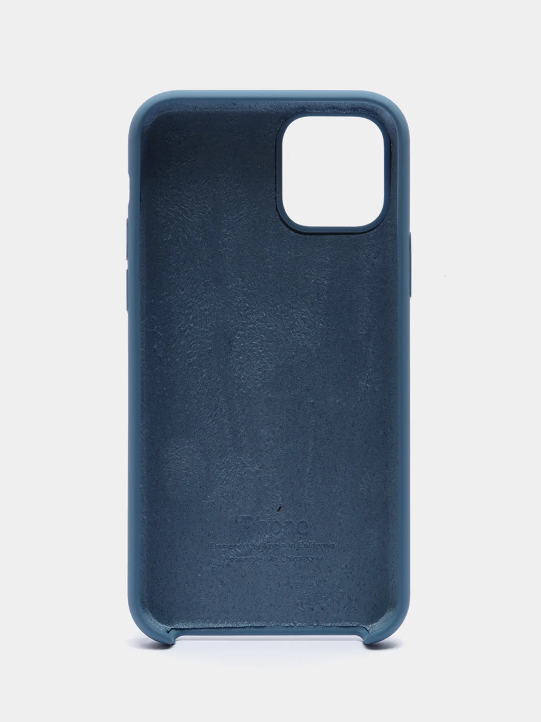 Синий меланж чехол силиконовый iPhone 6/6S, 7/8/SE 2020, Plus, X/XS, XR, 11, 12, Pro, Max