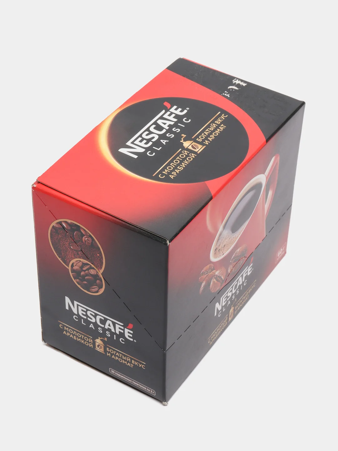 Кофе растворимый Nescafe Classic сублимированный  с молотым кофе, 30 х 2 г
