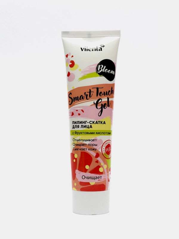 Vilenta Пилинг-скатка для лица Bloom Touch Smart Gel Bloom с фруктовыми кислотами, 100 мл