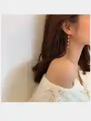 Серьги жемчужины на нити