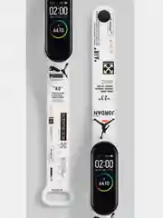 Ледяной ремешок для фитнес браслета Mi Band 3/Mi Band 4, с рисунками