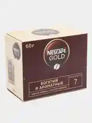 Кофе растворимый Nescafe Gold  сублимированный с добавл.молот., шоубокс 30 порций по 2 г