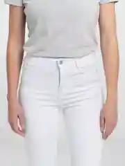 Белый джинсы женские Skinny, утепленные, высокая посадка