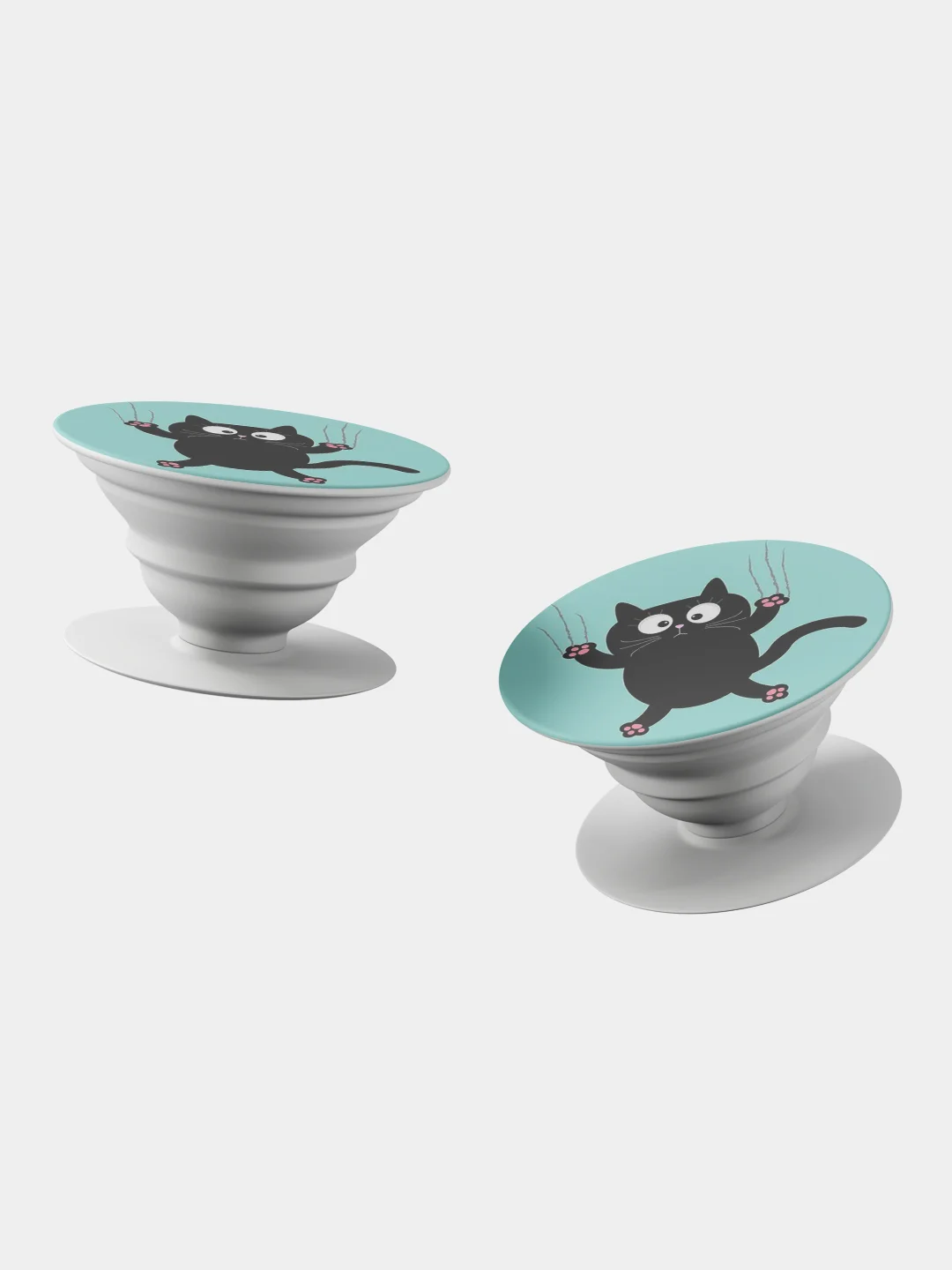 Салатовый держатель для телефона PopSocket (попсокет), с рисунками