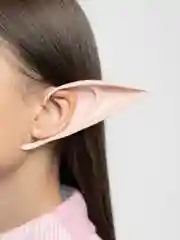 Коралловый меланж накладные эльфийские уши