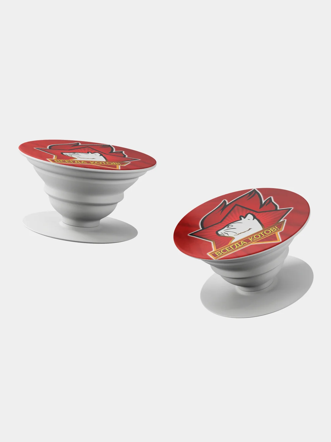 Коралловый держатель для телефона PopSocket (попсокет), с рисунками
