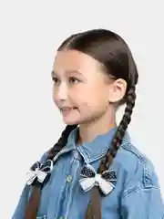Белый бантики для волос/школьные банты