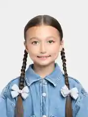 Тёмно-серый бантики для волос/школьные банты